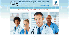 Desktop Screenshot of professionalurgentcare.com